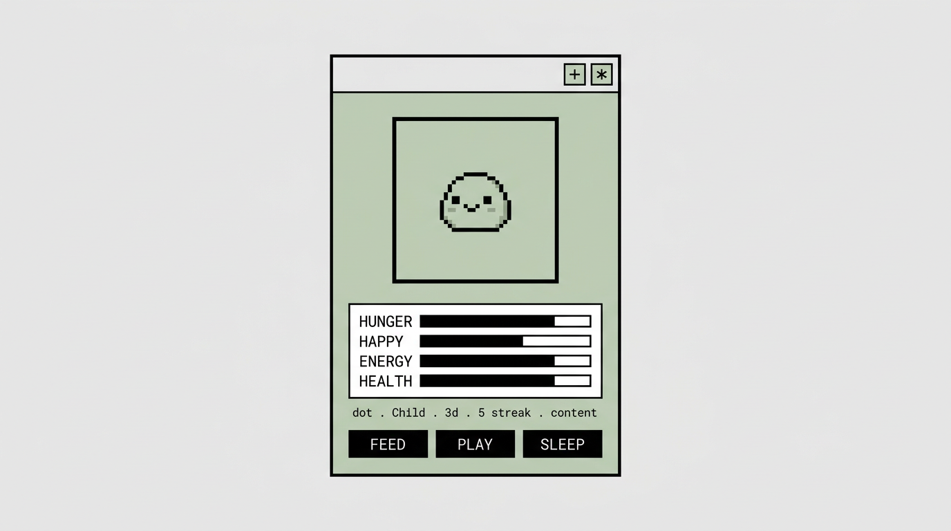 dot menu bar Tamagotchi